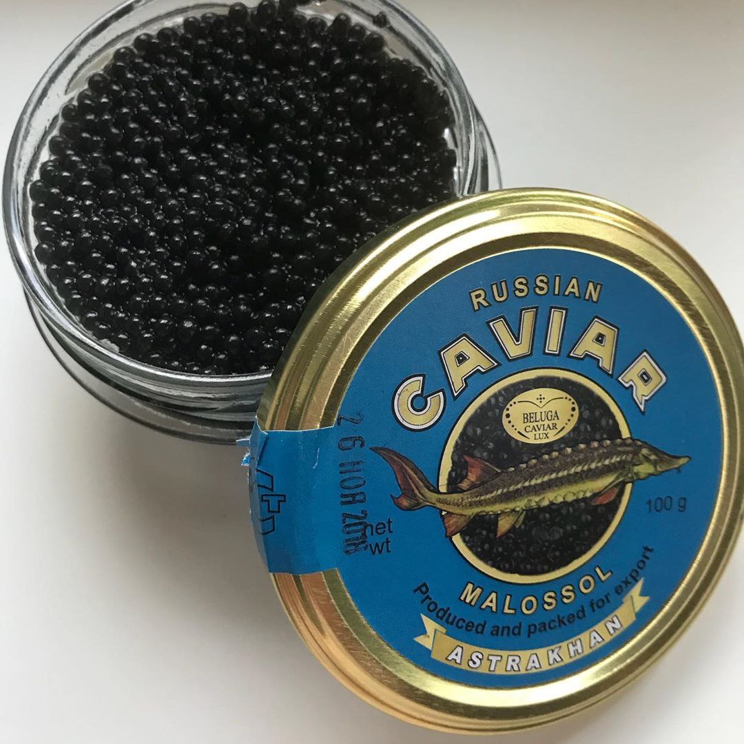 Russian Caviar Malossol икра черная Астраханская 250