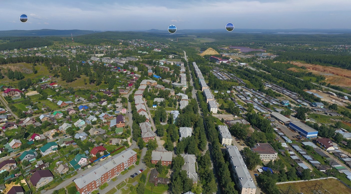 Панорамы 360° Городской округ Ревда с высоты птичьего полёта!