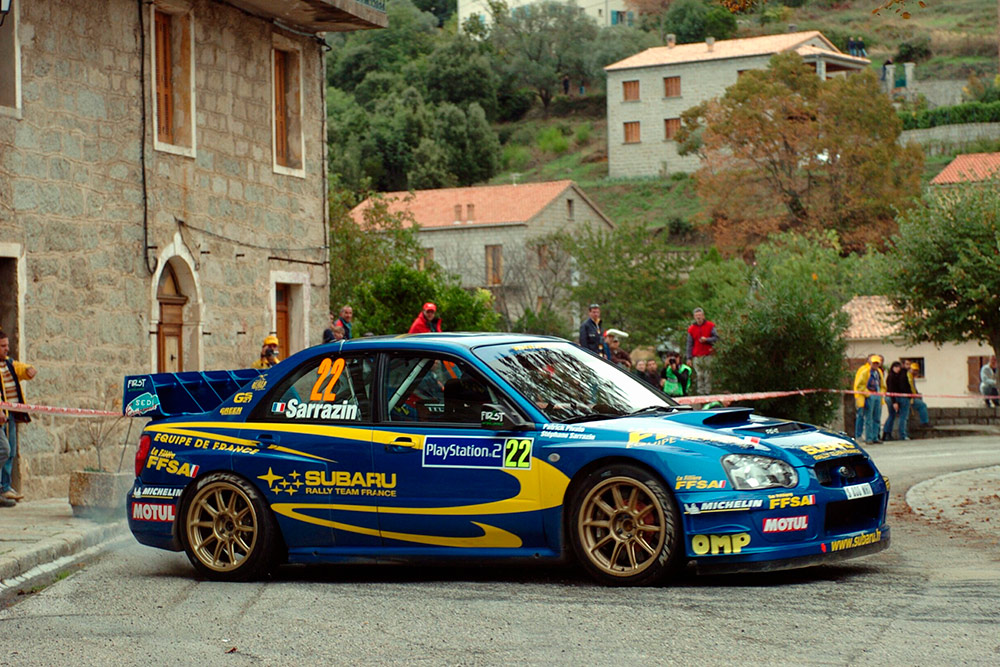 Стефан Сарразен и Патрик Пивато, Subaru Impreza S9 WRC '03 (S800 WRT), ралли Корсика 2004