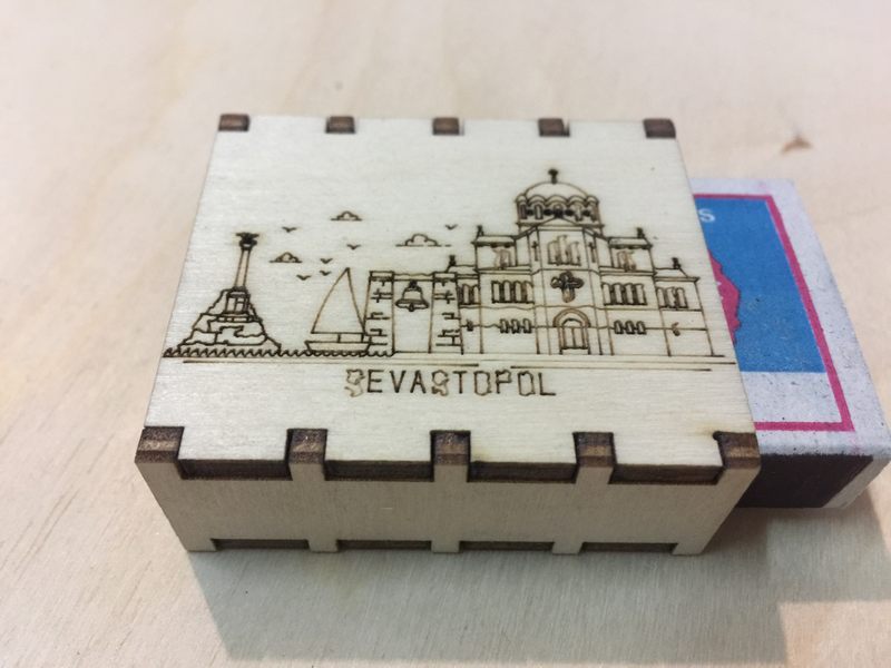 Спички сувенирные на магните города России - Севастополь 