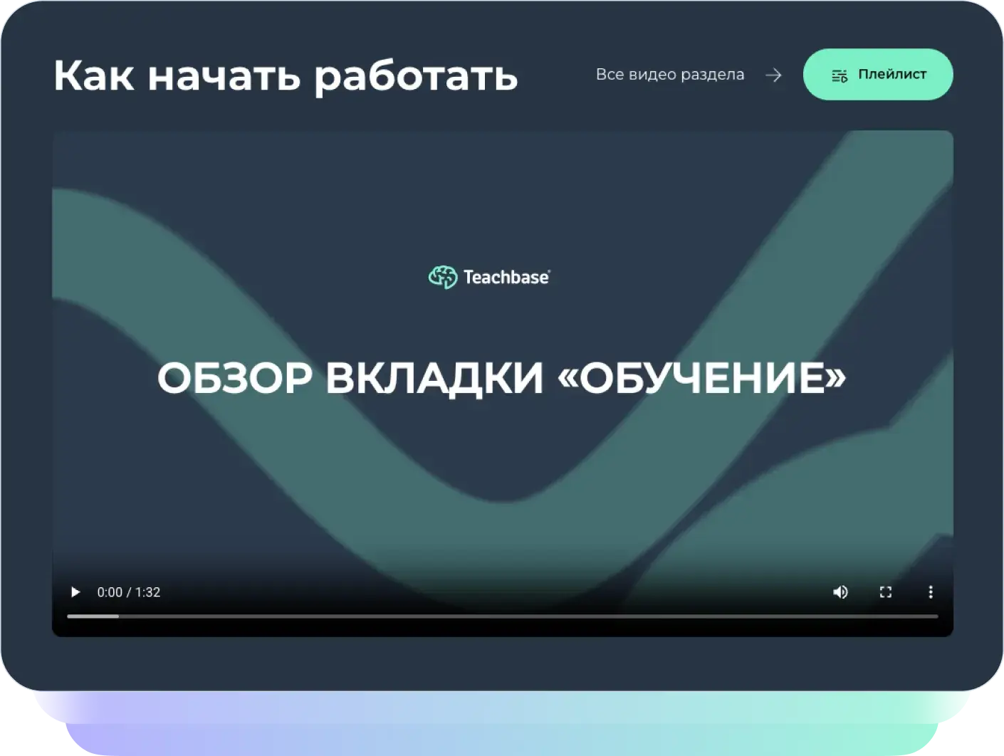 Видеоукроки по работа на платформе Teachbase