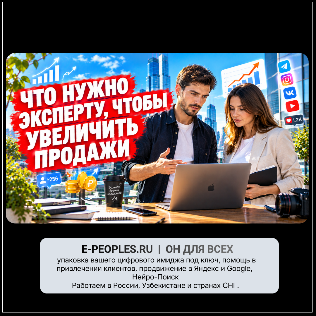 Что нужно эксперту, чтобы увеличить продажи