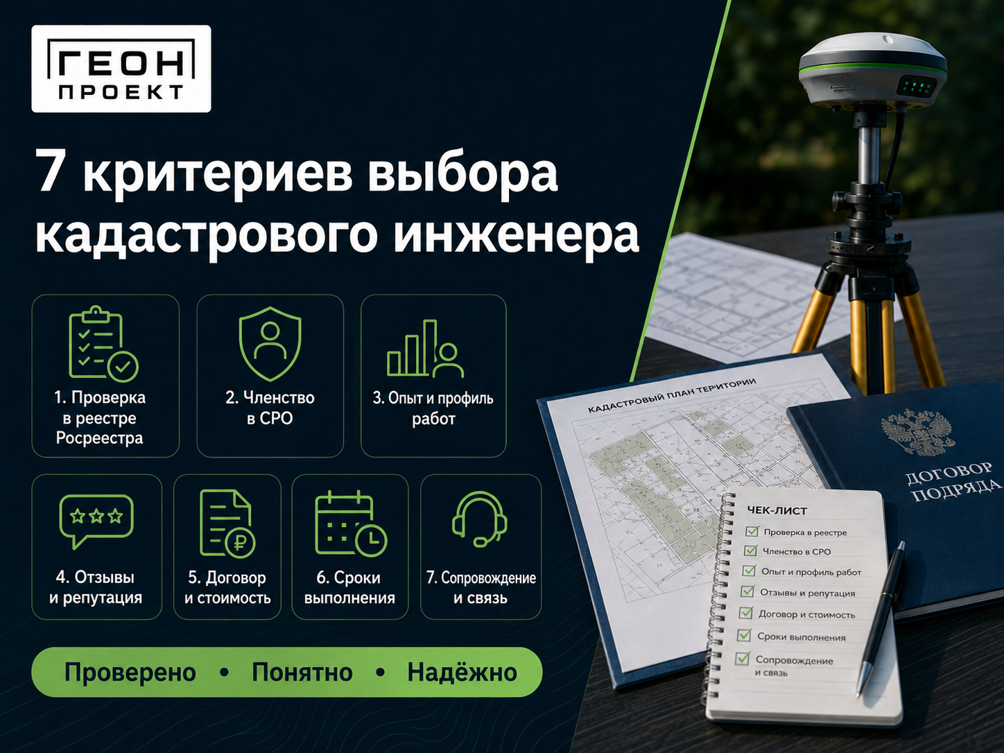 Проверка кадастрового инженера перед заключением договора