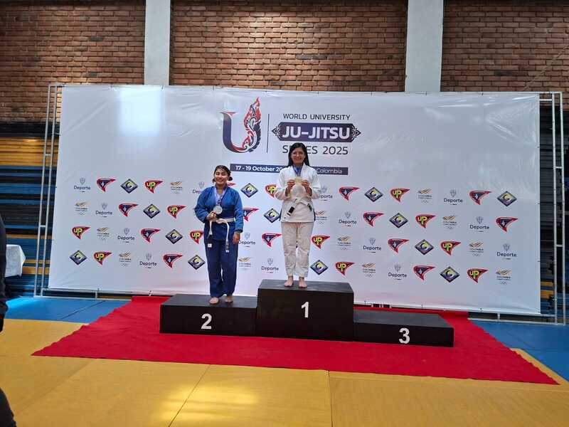 Egresada de Los Libertadores se corona campeona mundial universitaria de Jiu-Jitsu en Bogotá
