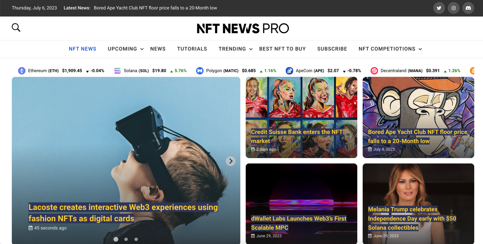 NFT NEWS PRO