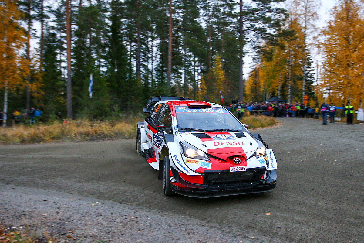 Элфин Эванс и Скотт Мартин, Toyota Yaris WRC, ралли Финляндия 2021