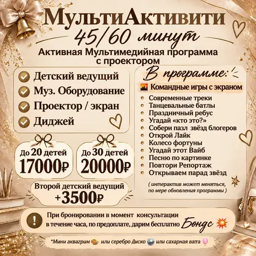 Прайс: Мультиактивити с проектором