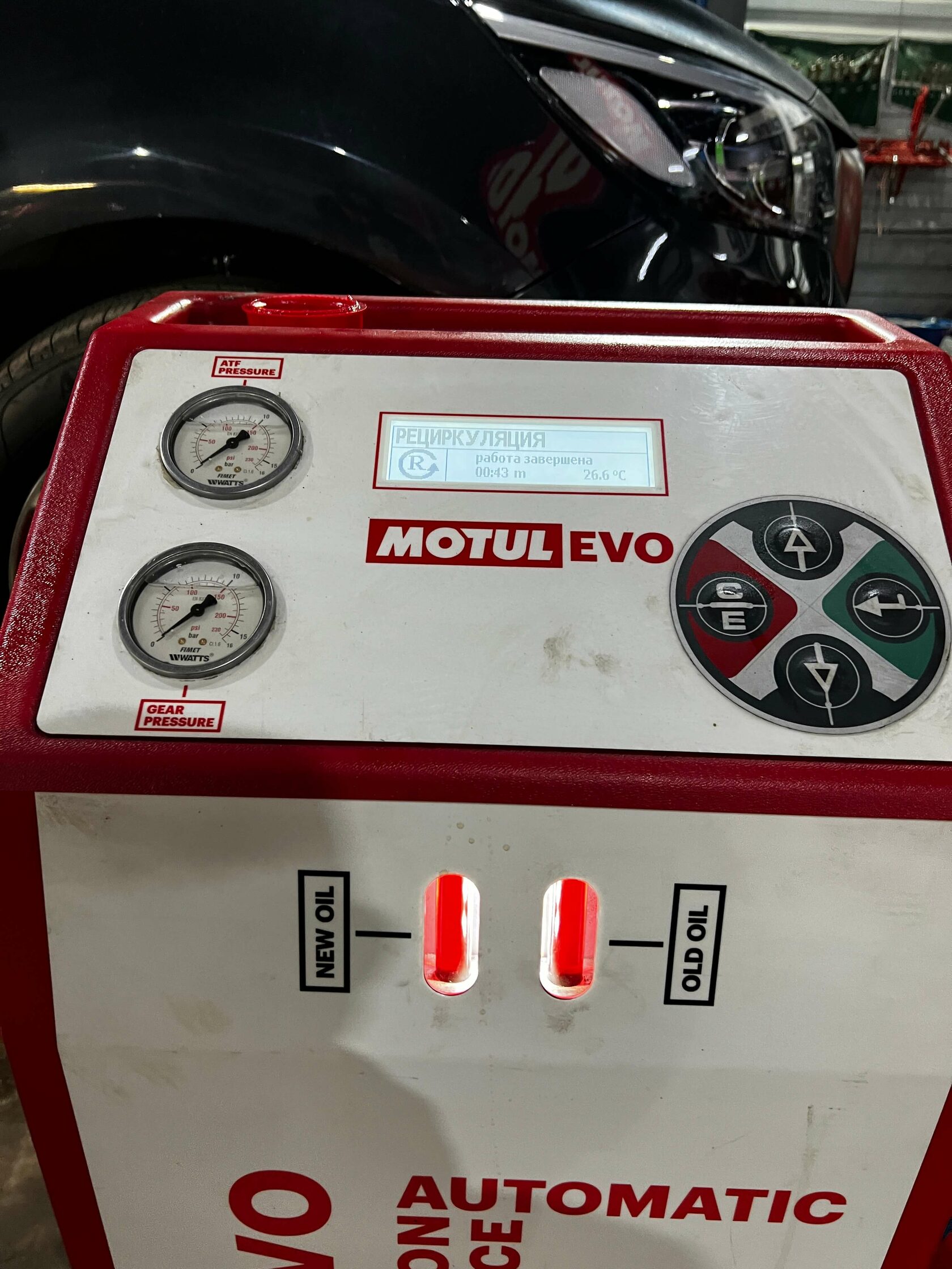 Результат замены масла в Motul Team