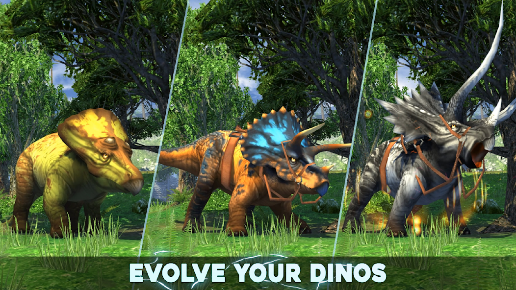 Dino Tamers игра про приручение динозавров на телефон