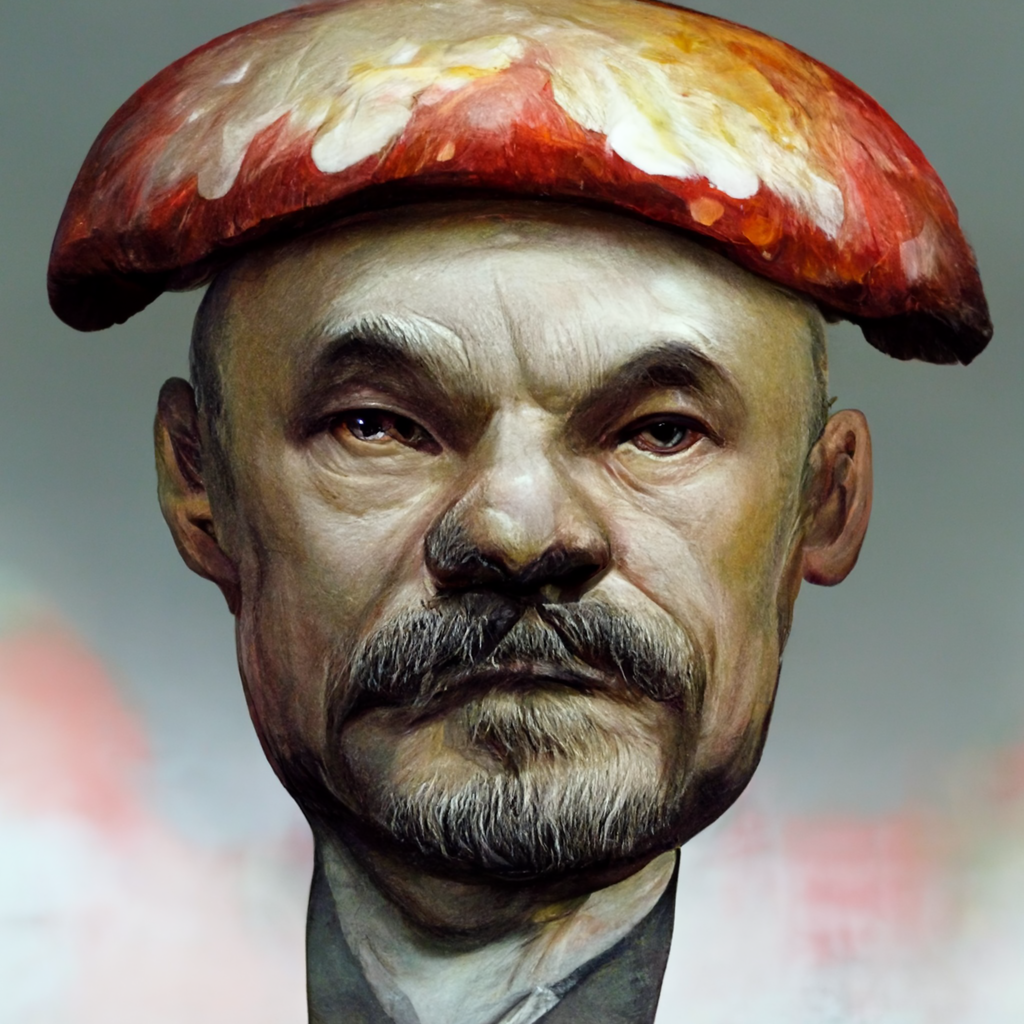 Постер «Ленин-гриб», отель «Ильича, 9» во Владимире