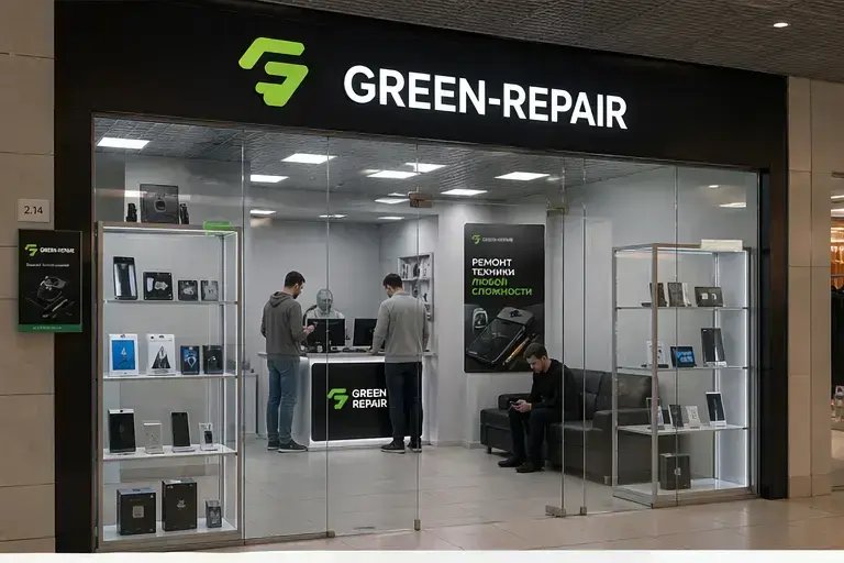 Выездной мастер Green Repair ремонтирует устройство Apple на дому