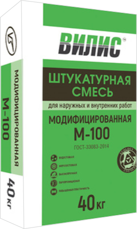 Штукатурная смесь ВИЛИС модифицированная М-100