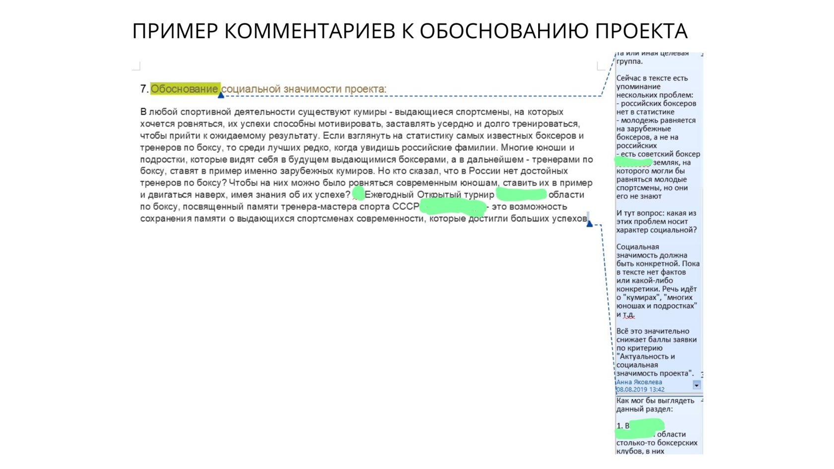 Как написать грант на социальный проект образец заполнения