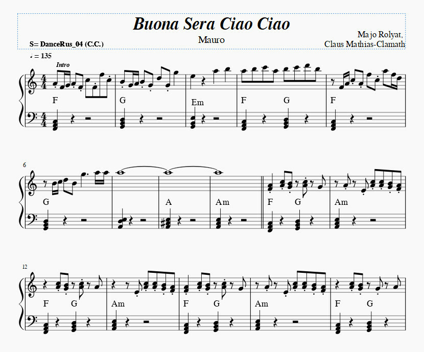 Buona Sera Ciao Ciao