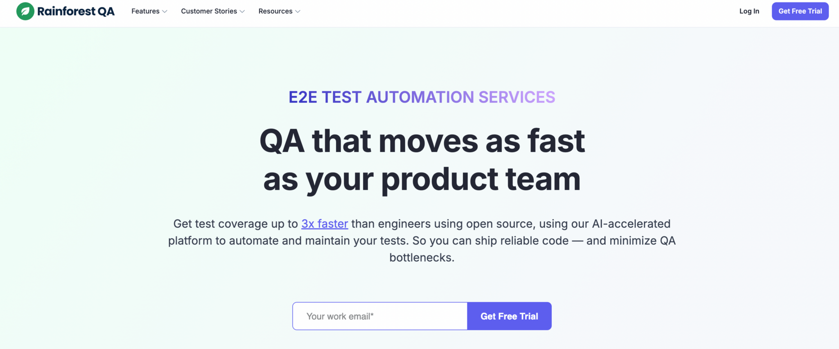 Скриншот страницы ReinforestQA