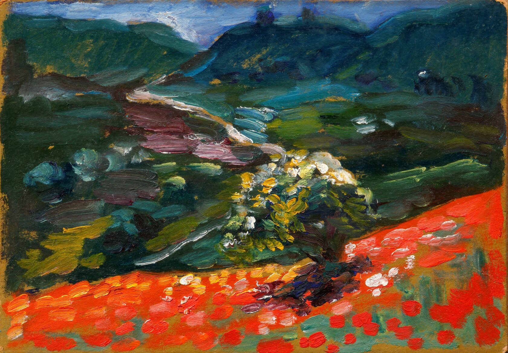 Маки цветут. Красный склон. 1941