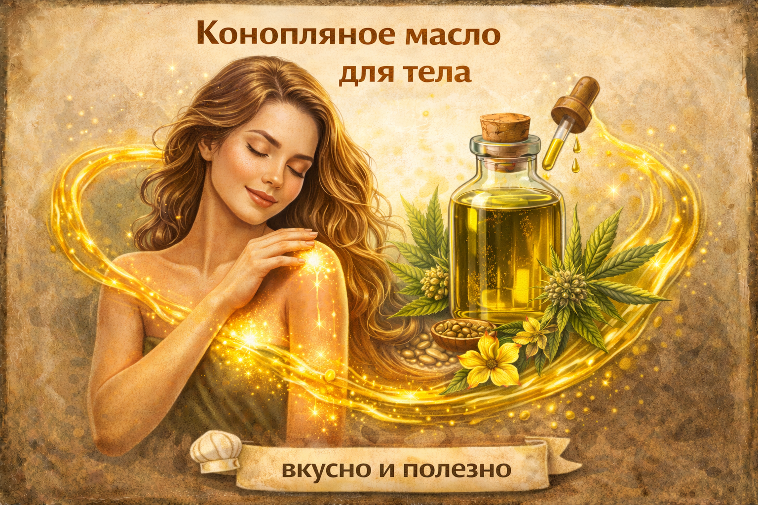 Конопляное масло для тела