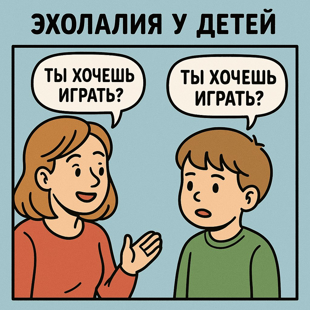 Эхолалия у детей