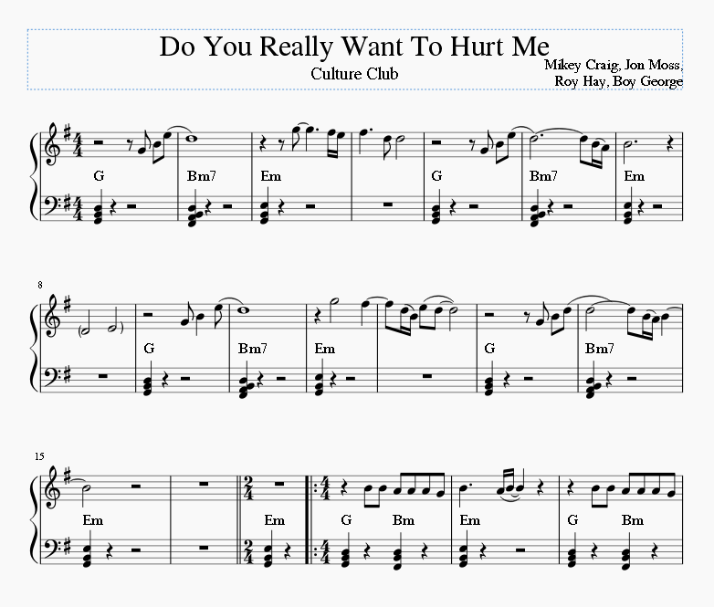 Do You Really Want To Hurt Me