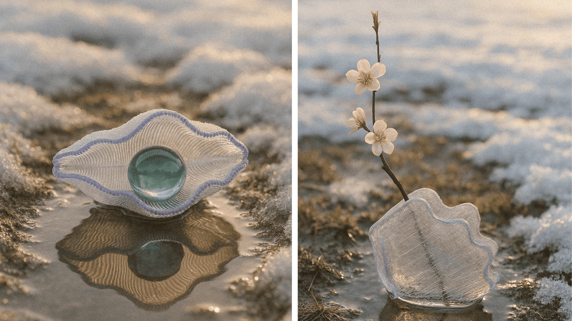 ваза, хрустальная ваза, ваза ракушка, Eburet,  VENERA и AVRORA