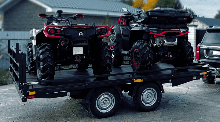 прицеп-платформа для перевозки квадроциклов