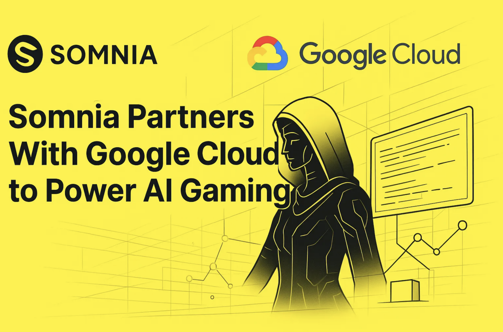 Somnia and Google Cloud partnership illustration