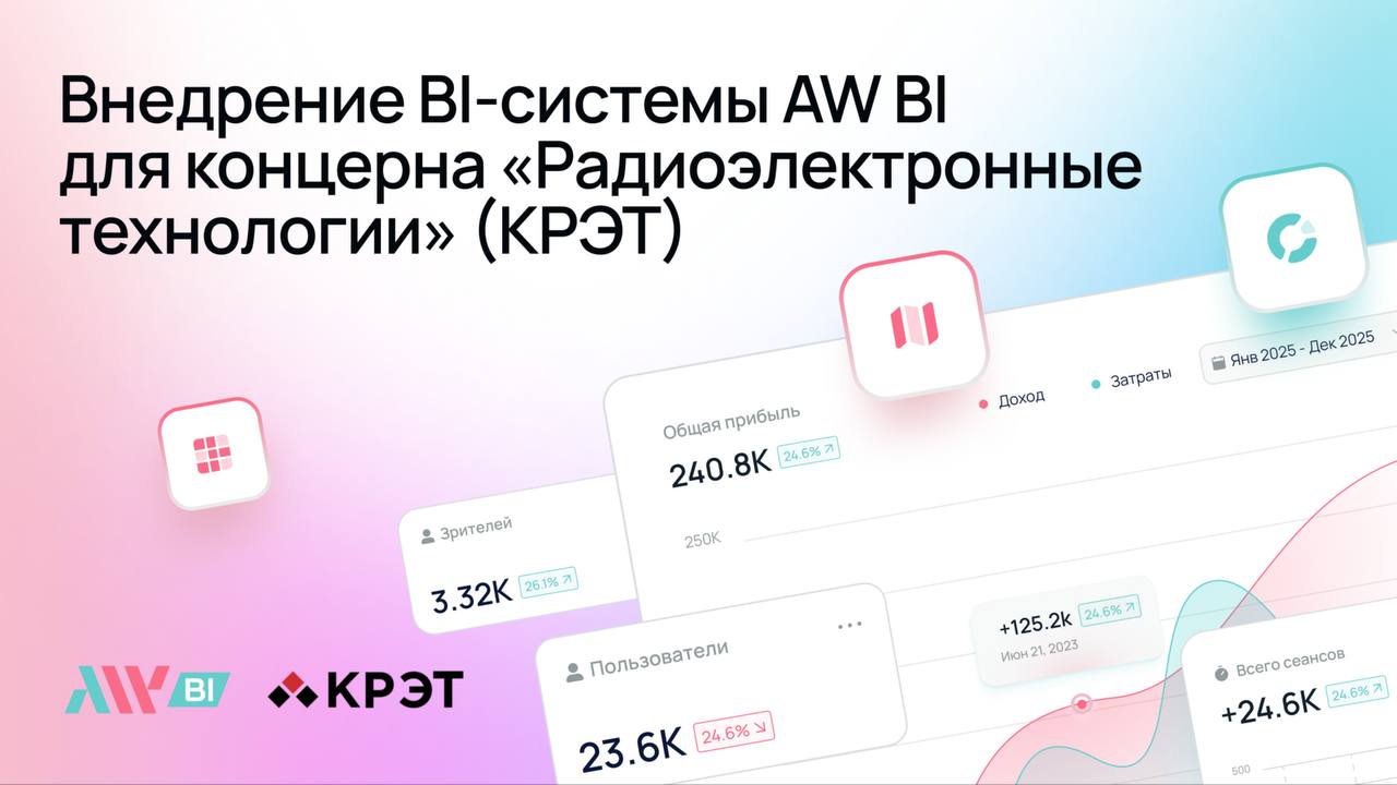 Крупнейший российский холдинг КРЭТ выбрал AW BI