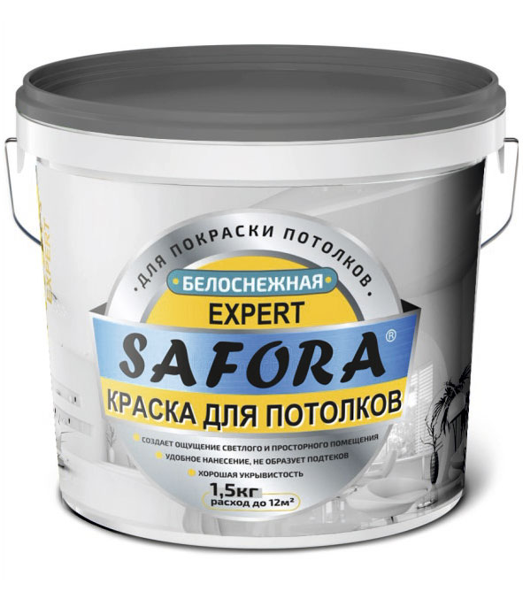 Акриловая краска для потолка воднодисперсионная оптом | Safora
