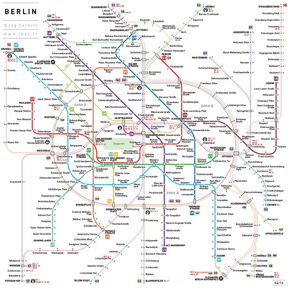 Карта метро берлина 2022