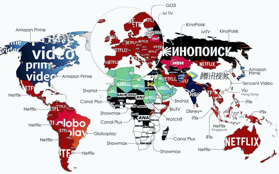 Самые популярные стриминговые сервисы в разных странах мира | GOOD IT