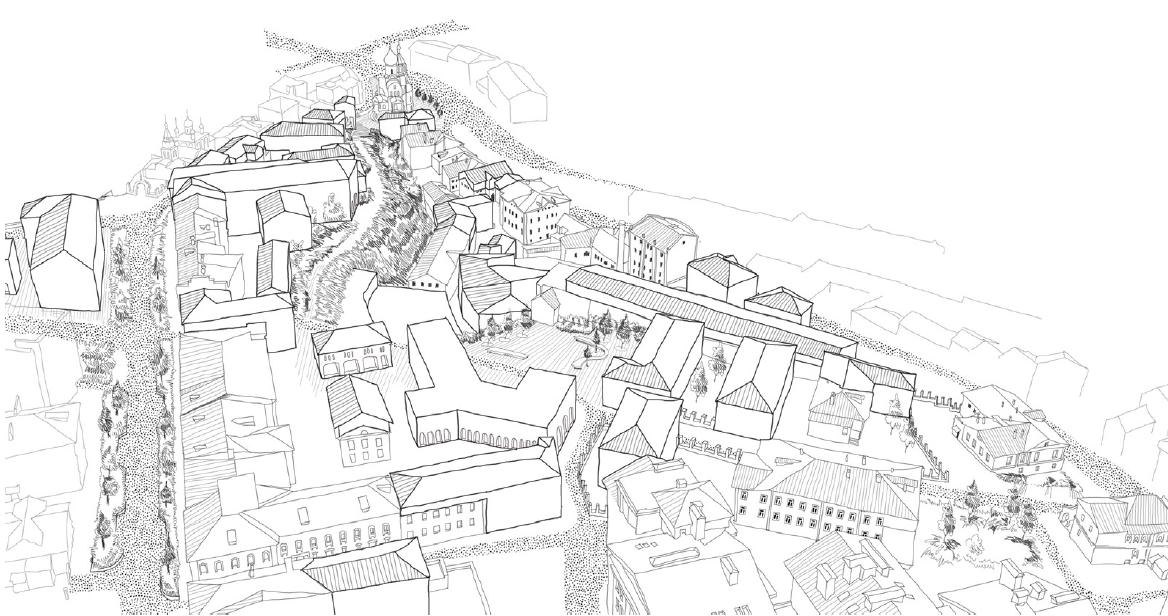 Ilyinskaya Street. «Gateway to Zapochainye»