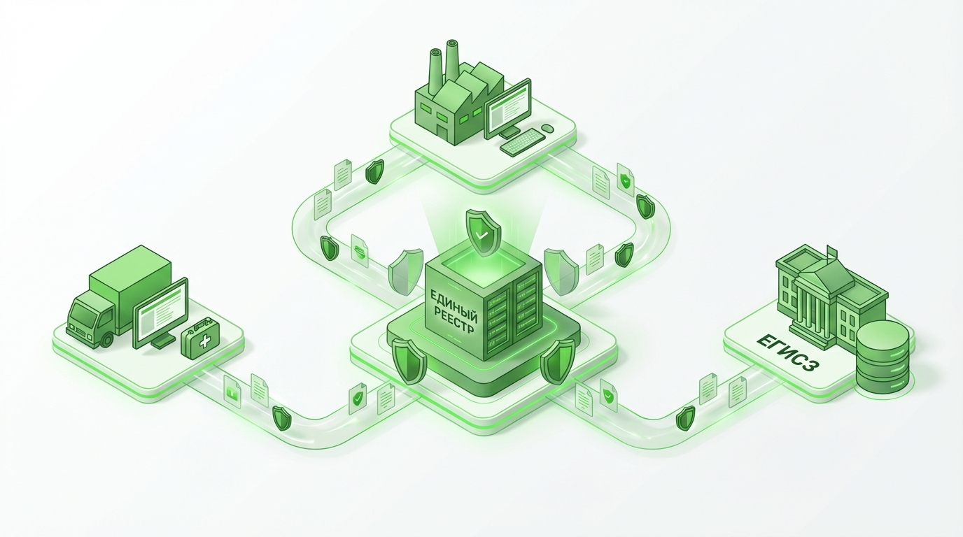 Создание единого реестра предрейсовых предсменных медицинских осмотров