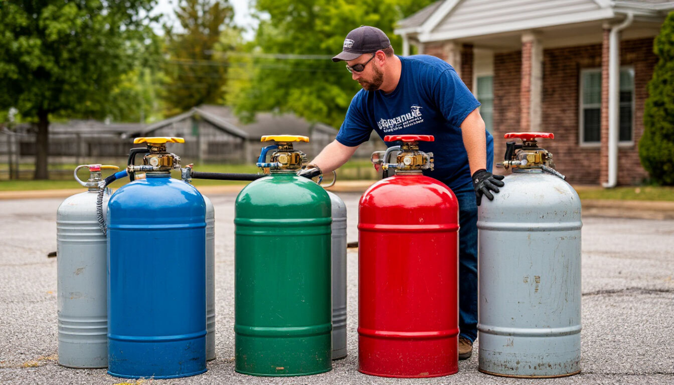 Заправка газ баллонов рядом со мной пропан