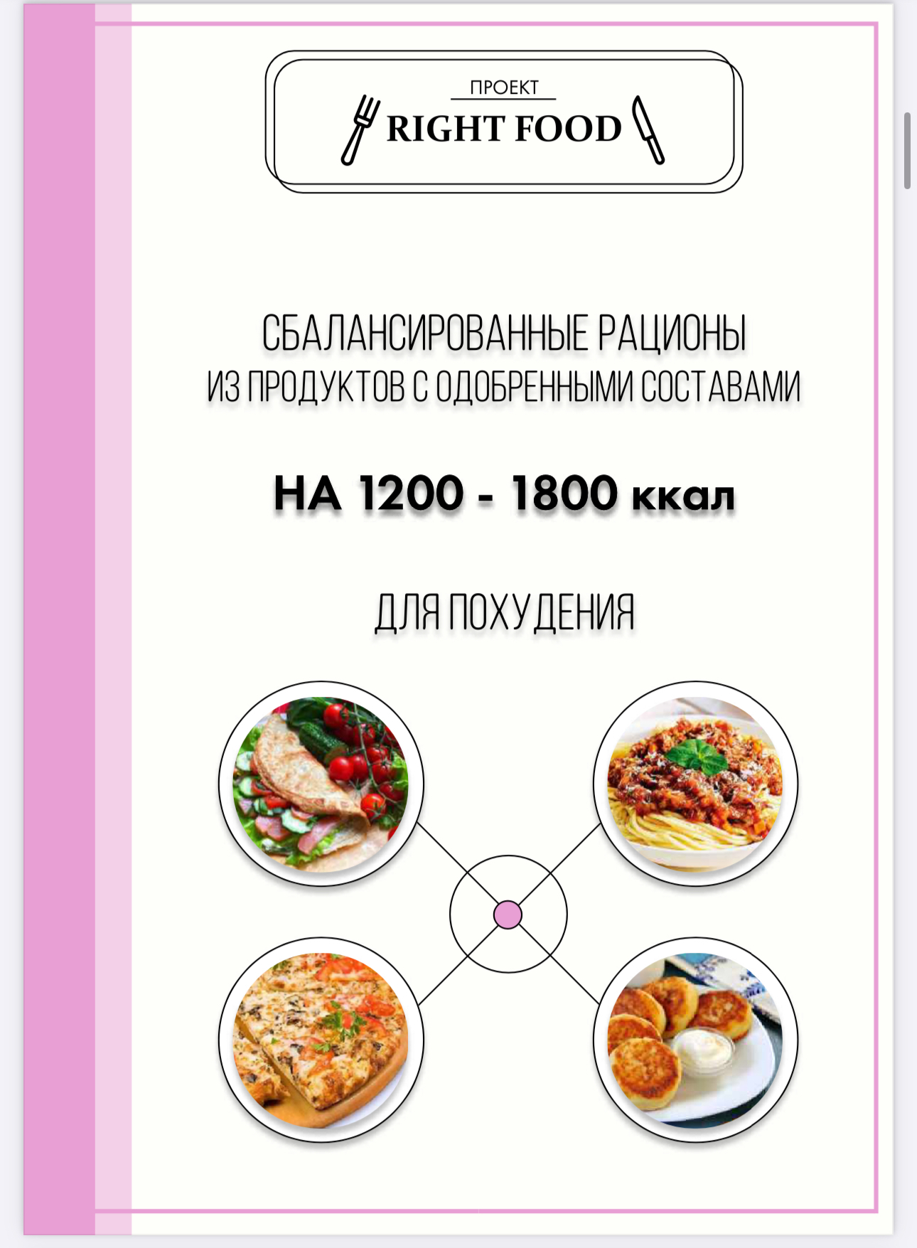 РАЦИОН ДЛЯ ПОХУДЕНИЯ ИЗ ПРОДУКТОВ С БЕЗОПАСНЫМ СОСТАВОМ НА 1200 - 1800 ККАЛ