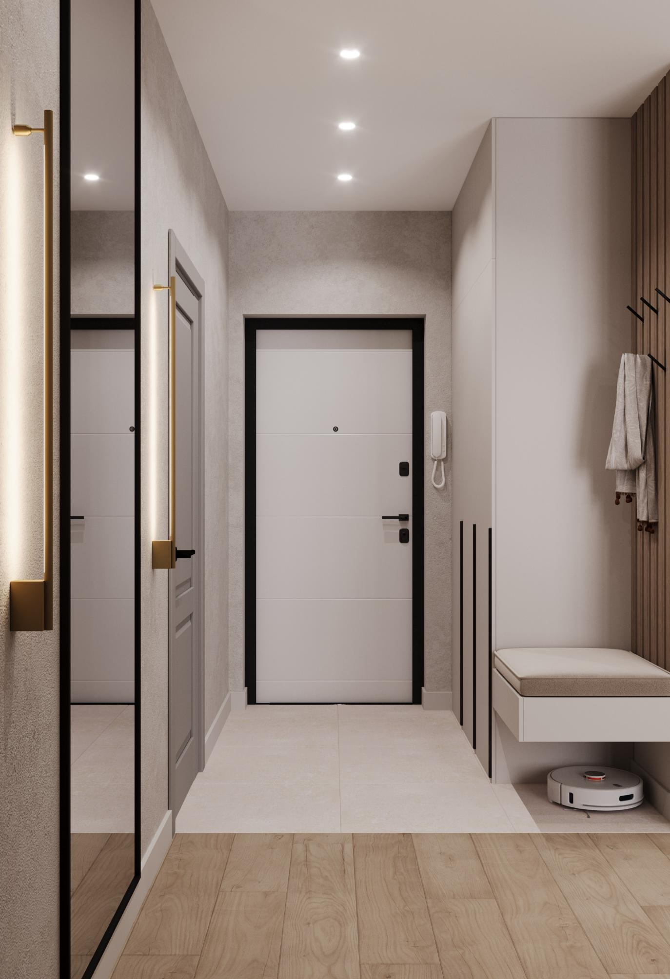 Дизайн квартиры 45 м² в ЖК Легенда, Тула — современный минимализм ...