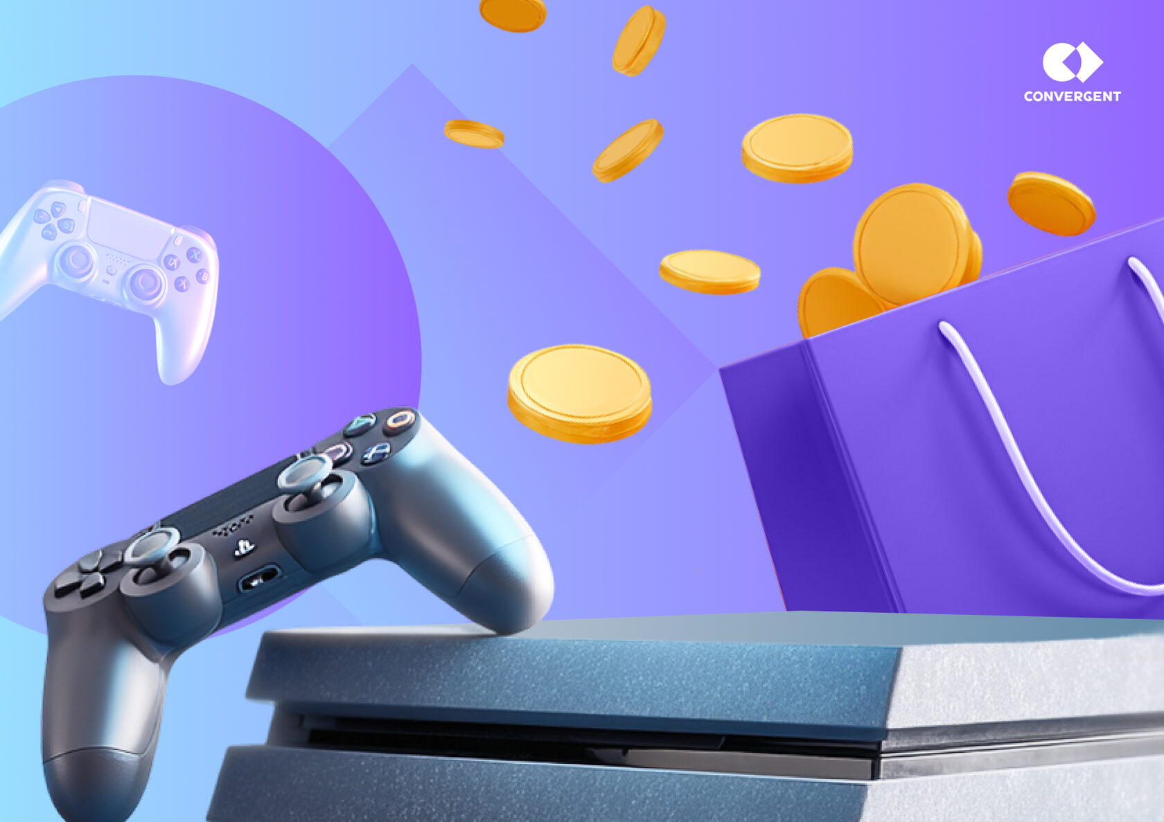 Геймпады, пакет, монеты