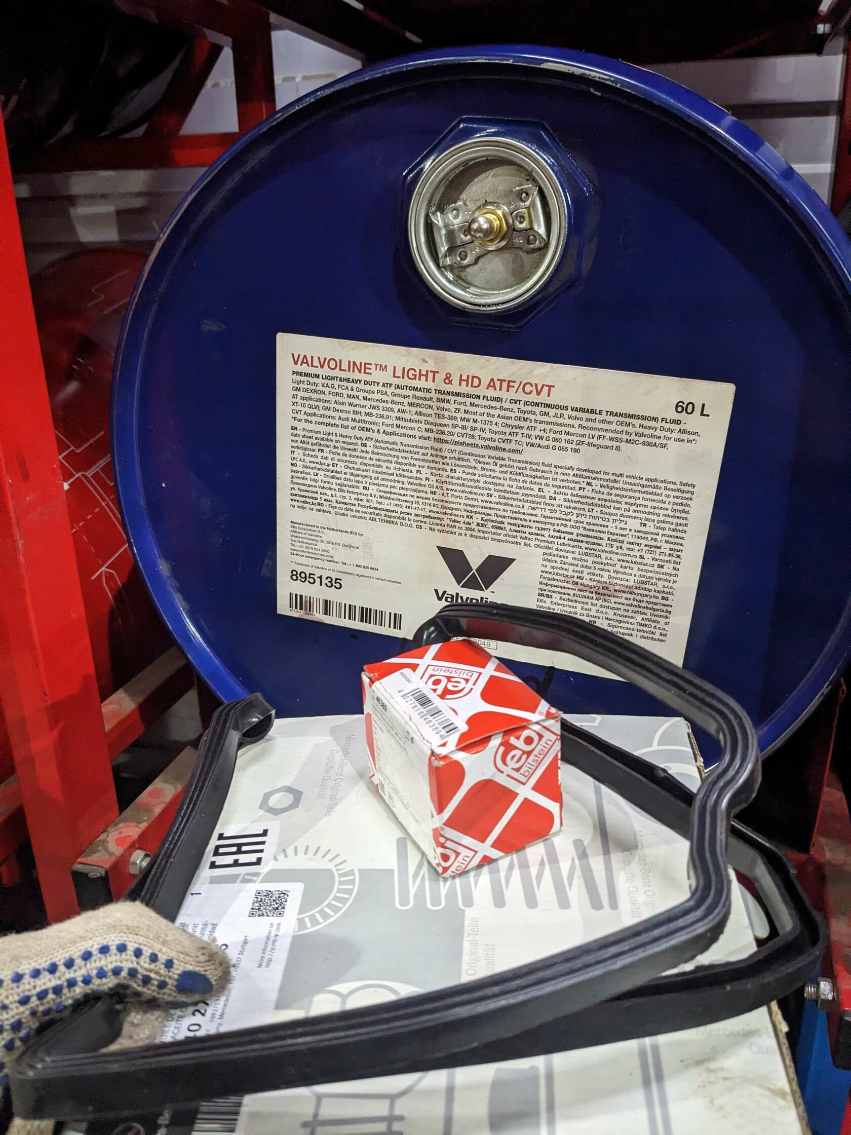 Комплект материалов Mercedes 722.6