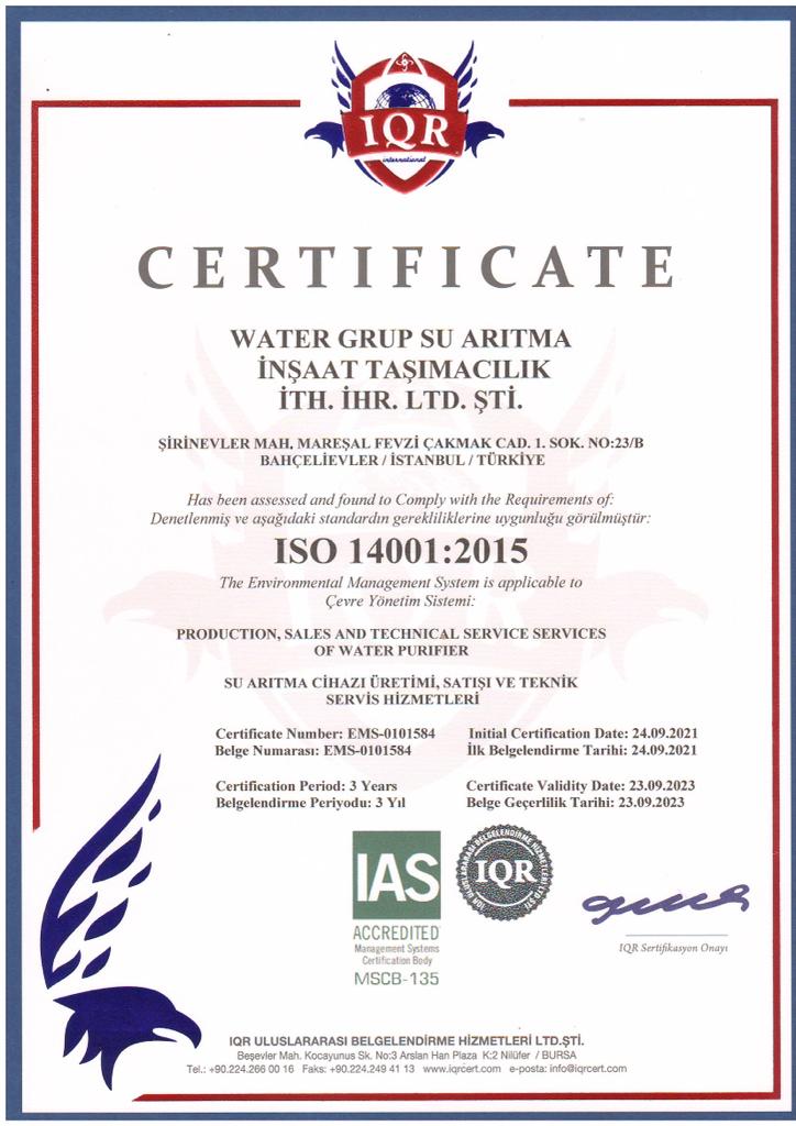 Bakservis certificate 1