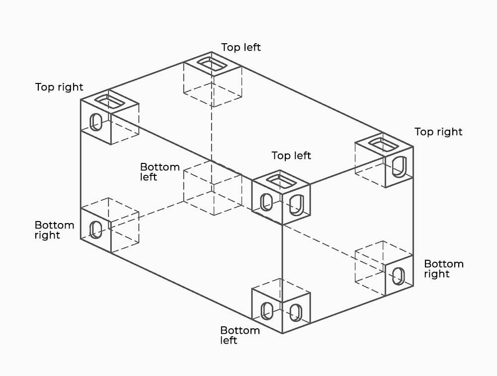 Fittings for shipping containers