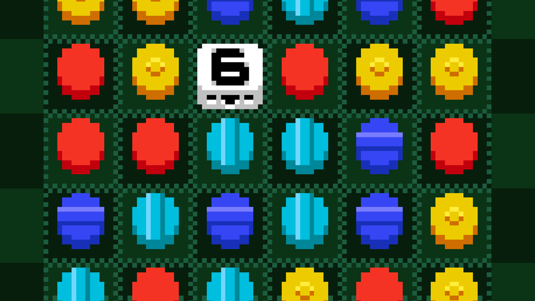 Six Match, match-3 in six moves by indie developer Aaron Steed