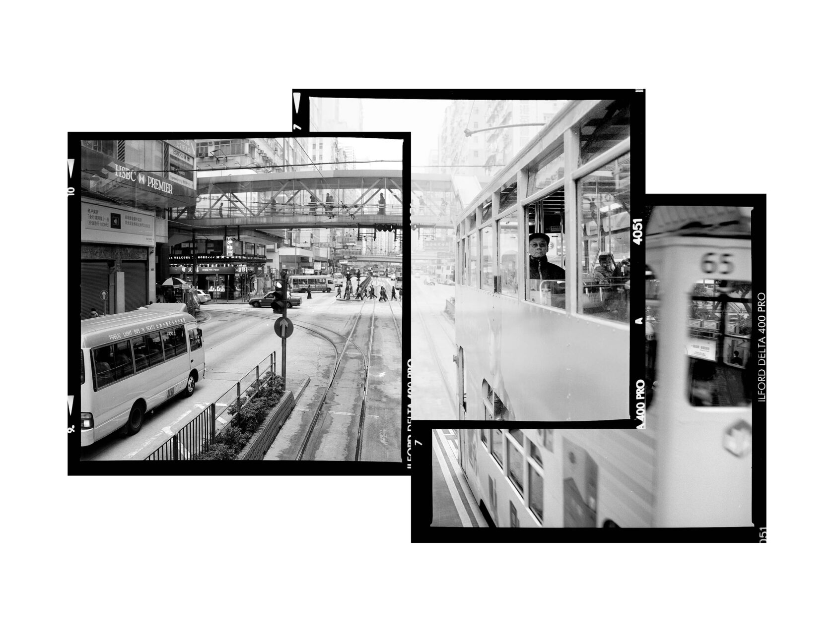 Crossing Time. Hong Kong. 2015. BW Negative 6×6.