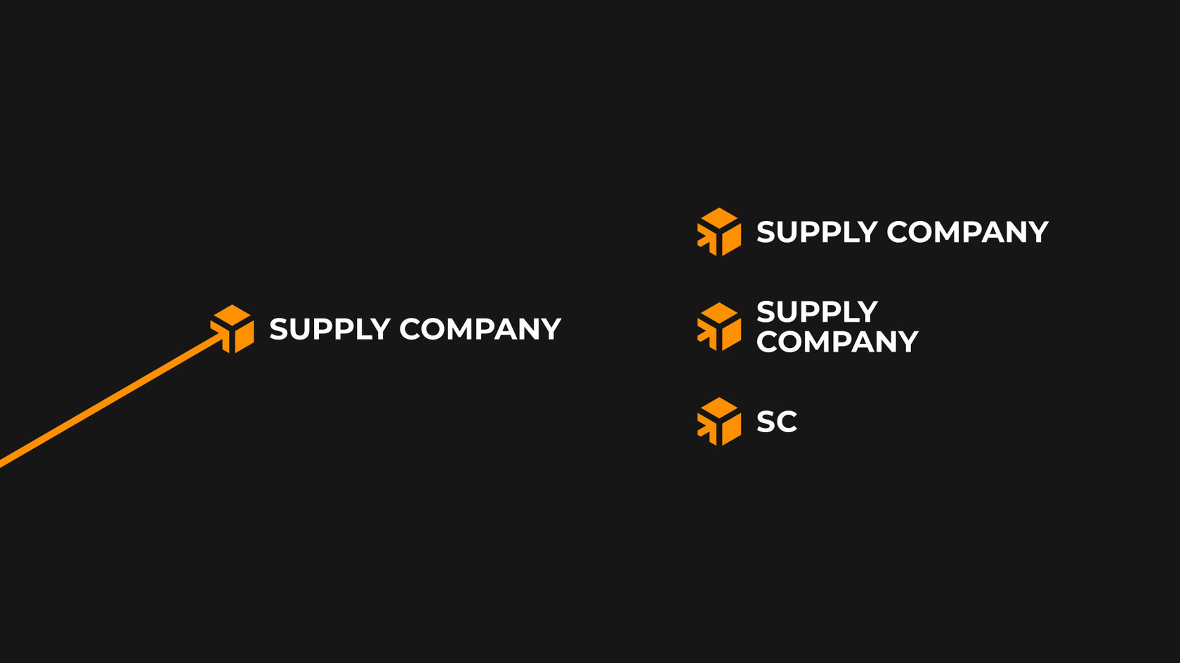 Айдентика и фирменный стиль. Supply Company бренд. Master Supply co.