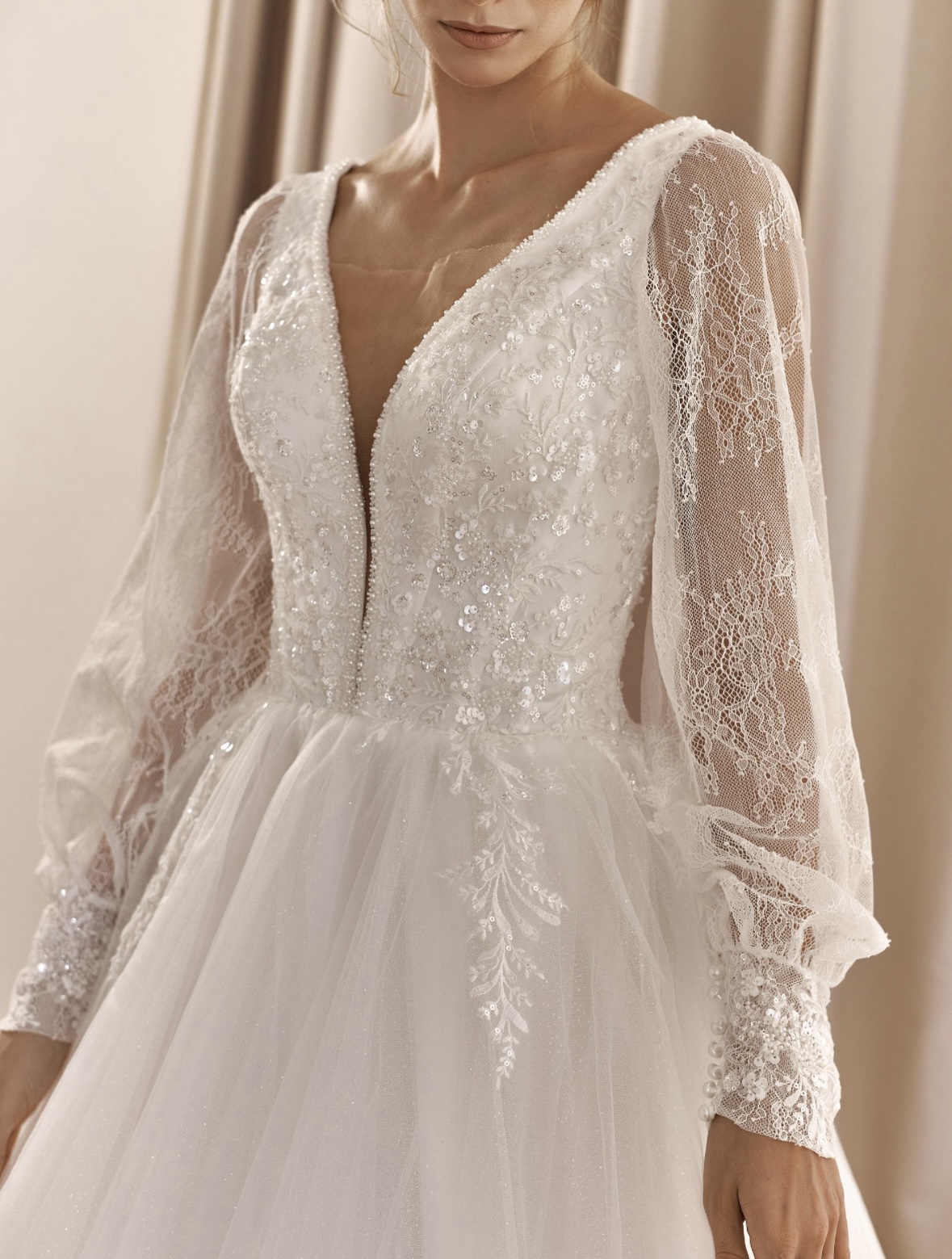 свадебное платье с рукавами 52 размер