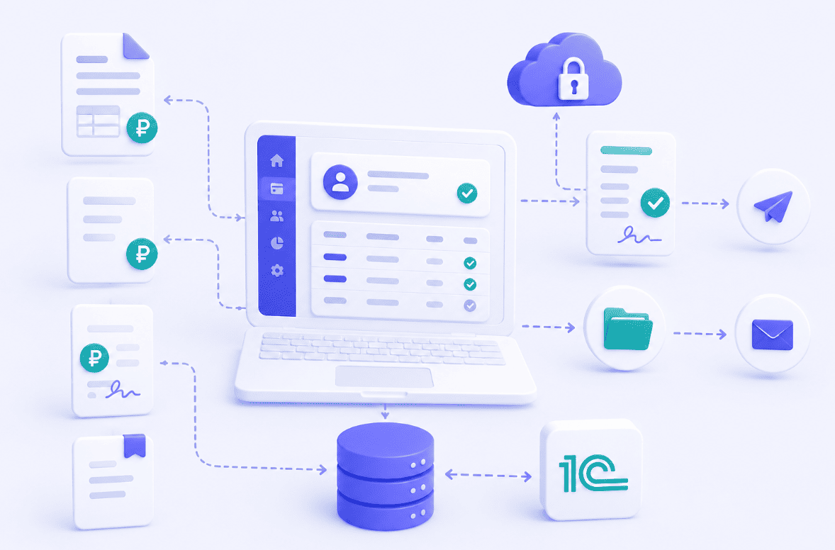 Счета акты и 1С для подписок в SaaS