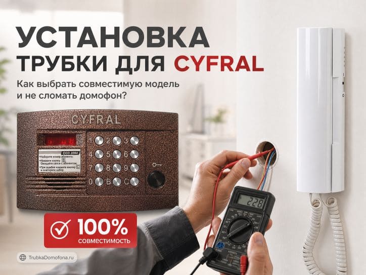 Установка трубки домофона Cyfral Цифрал: секреты настройки и монтажа без ошибок
