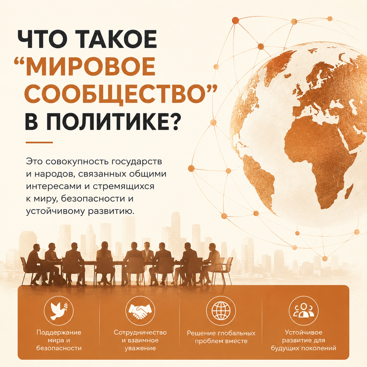 Мировое сообщество: значение термина и роль в политике