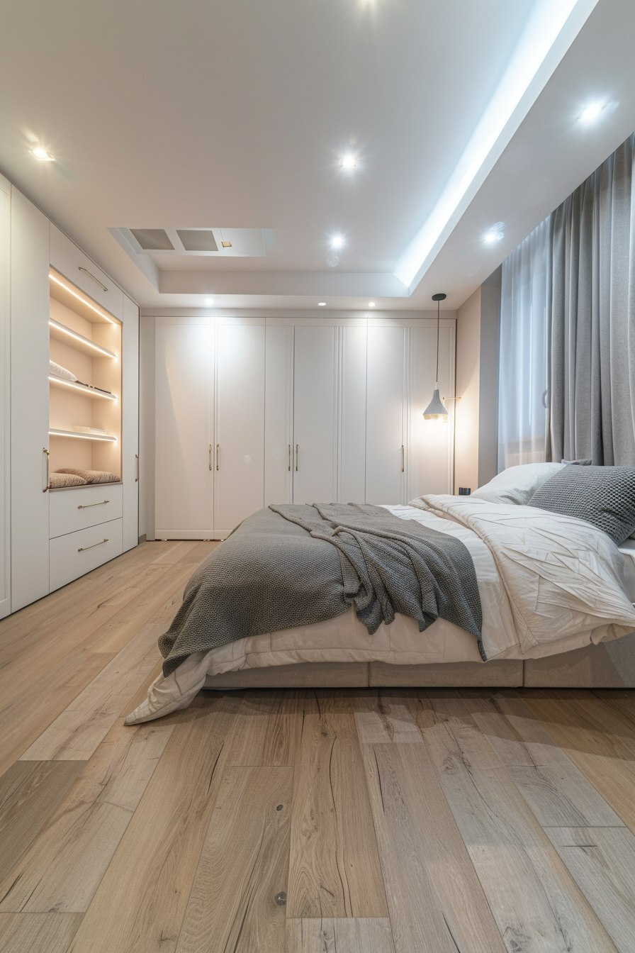 Небольшая спальня в панельной квартире