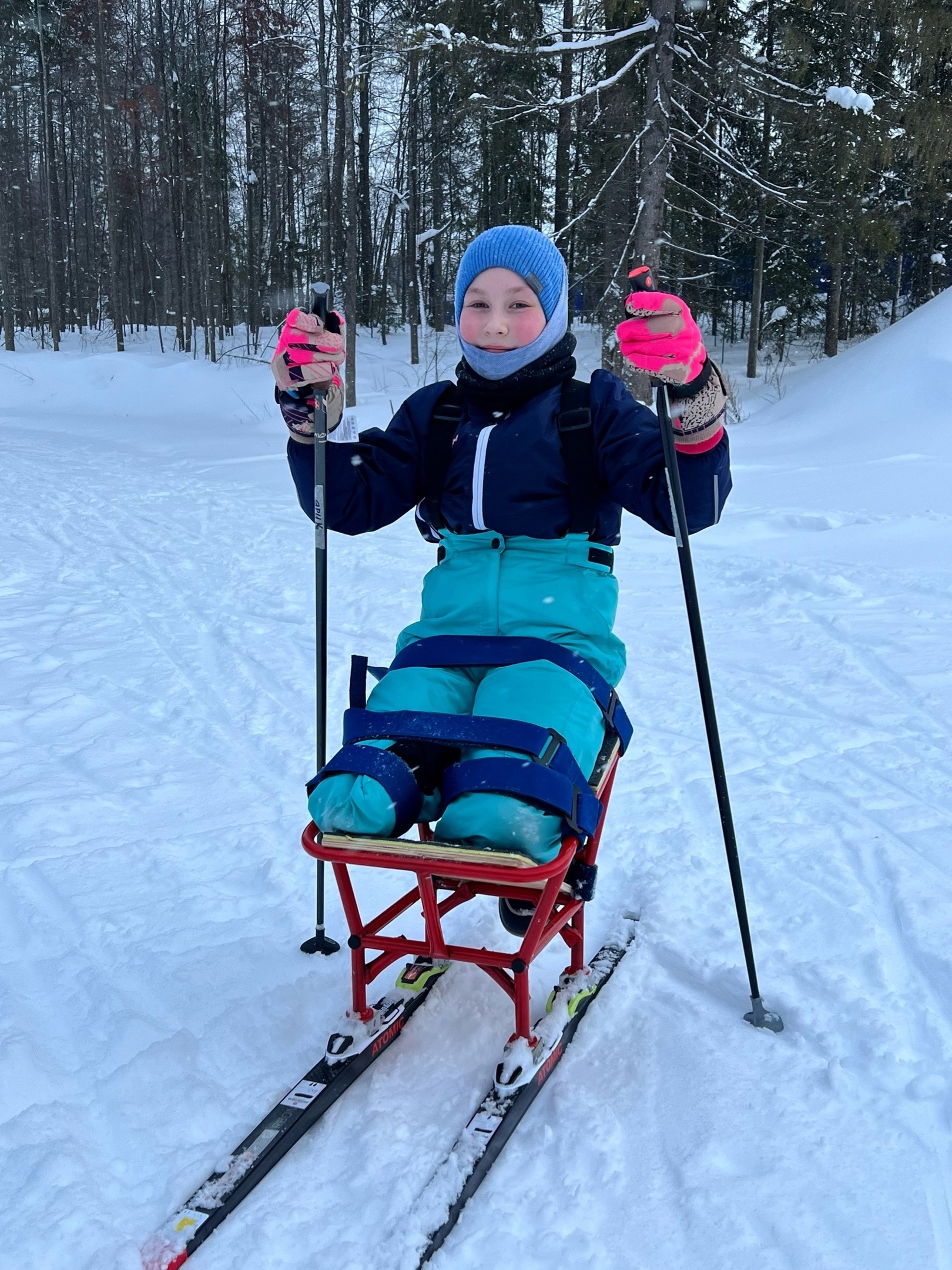 Ярослава Скрябина, 10 лет, лыжница с одной ногой