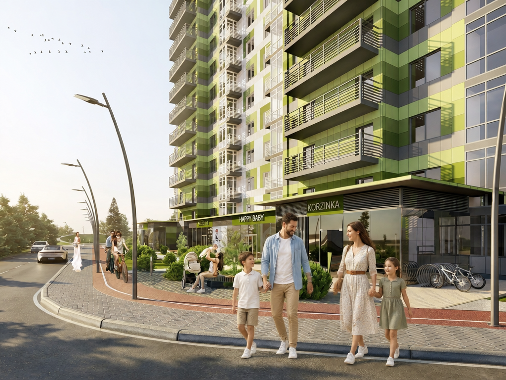 Просторная 3-комнатная квартира для семьи с детьми