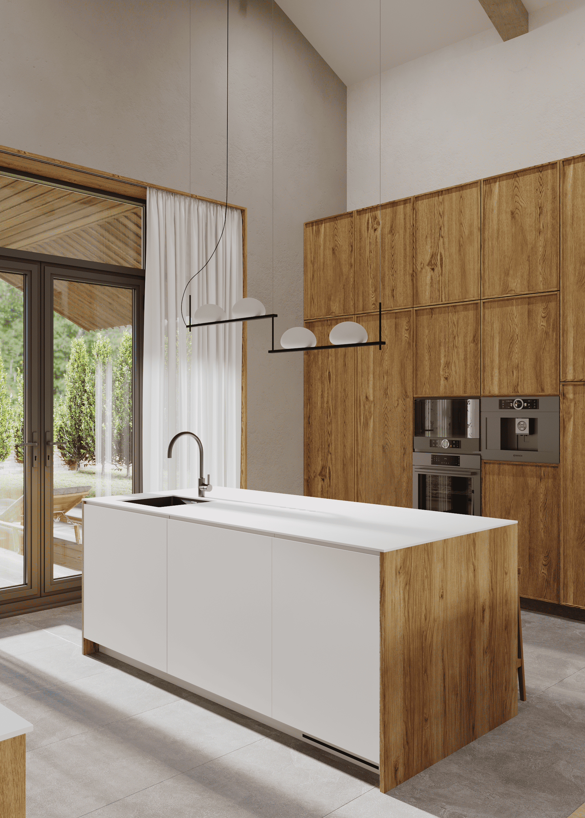 Кухня в дизайн-проекте частного дома 350 м² — G24концепт